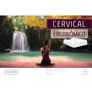Travesseiro Cervical Latex Touch Ergonômico Harmonia
