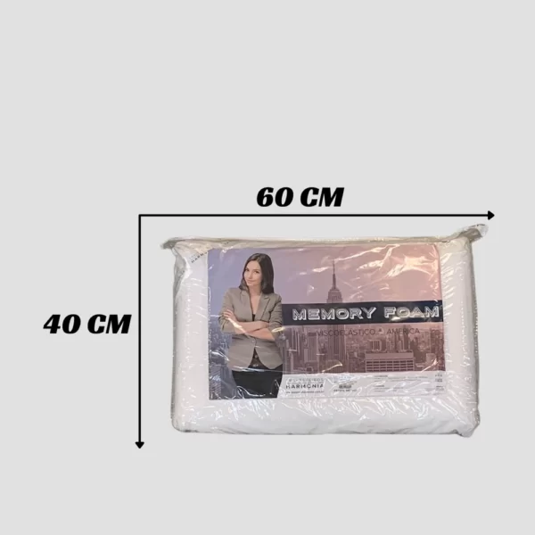 Travesseiro Medio Latex 40x60x14cm Memory Foam Harmonia - Imagem 4