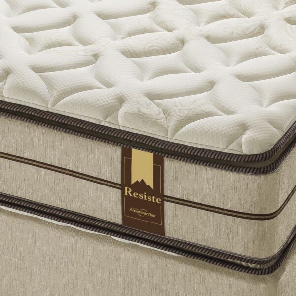 Conjunto Box Queen Molas Ensacadas Americanflex Resiste Plus Double Face II 158x198x72cm - Imagem 2